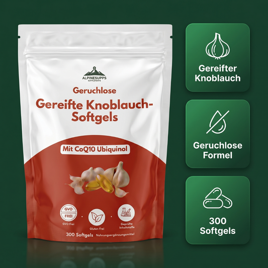 Gereifte Knoblauch-Softgels Geruchlose