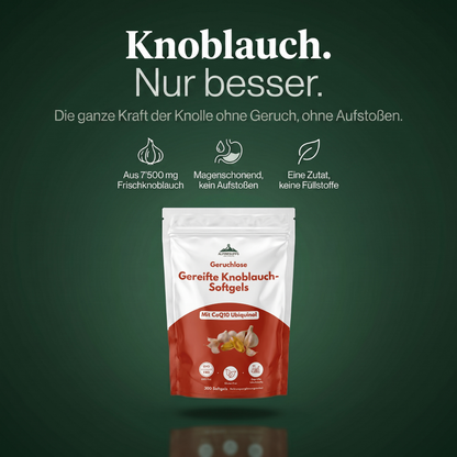 Gereifte Knoblauch-Softgels Geruchlose
