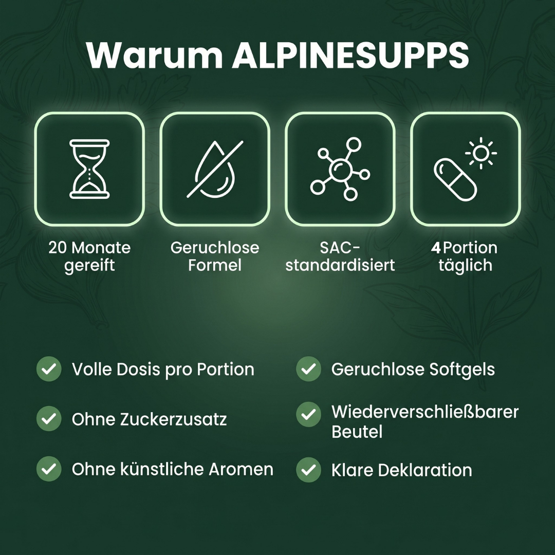 Gereifte Knoblauch-Softgels Geruchlose